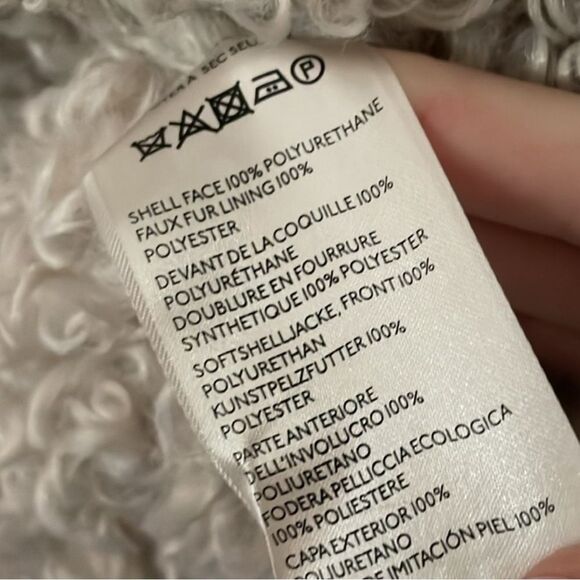 NWOT Free People Kiki Sherpa Vegan Leather Bomber Jacket - Picture 11 of 12